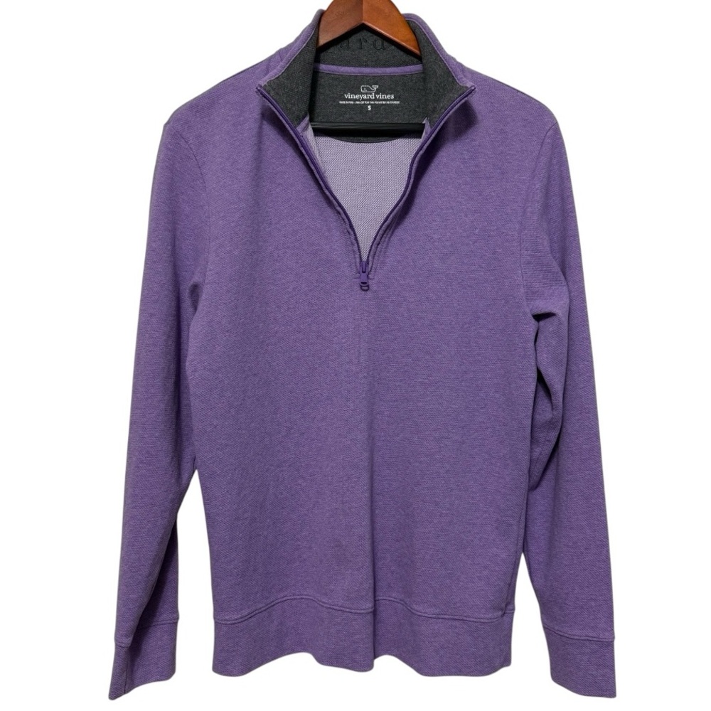 Vineyard Vines Blank Saltwater 1/2 Zip Pullover Men’s Small Lavender Purple NWOT